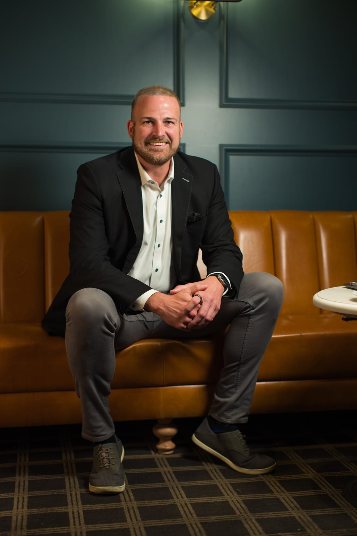 Scott Klaas, Co-CEO of Apex Realty Group, in a professional studio portrait
